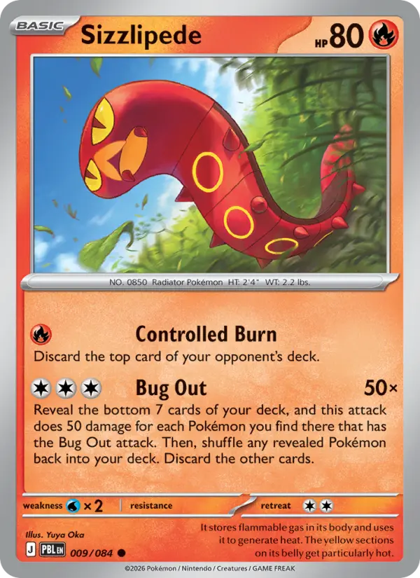 Sizzlipede 9 card from Pitch Black
