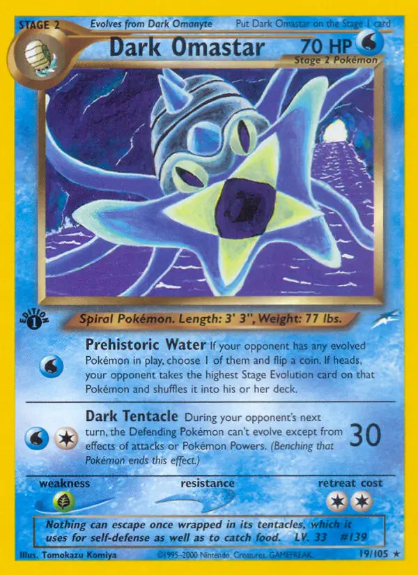 Dark Omastar 19 card from Neo Destiny
