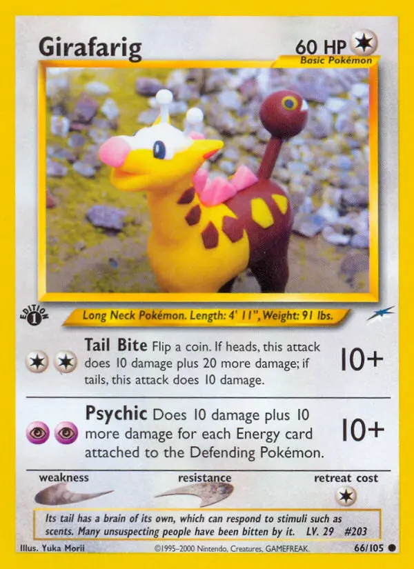 Girafarig 66 — Neo Destiny 66, 1st Edition finish