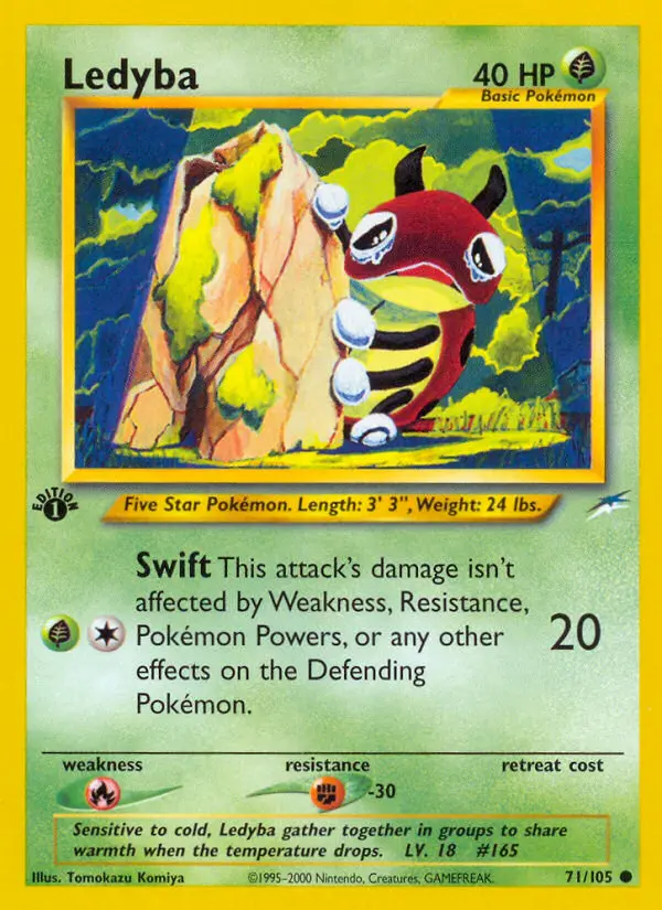 Ledyba 71 card from Neo Destiny