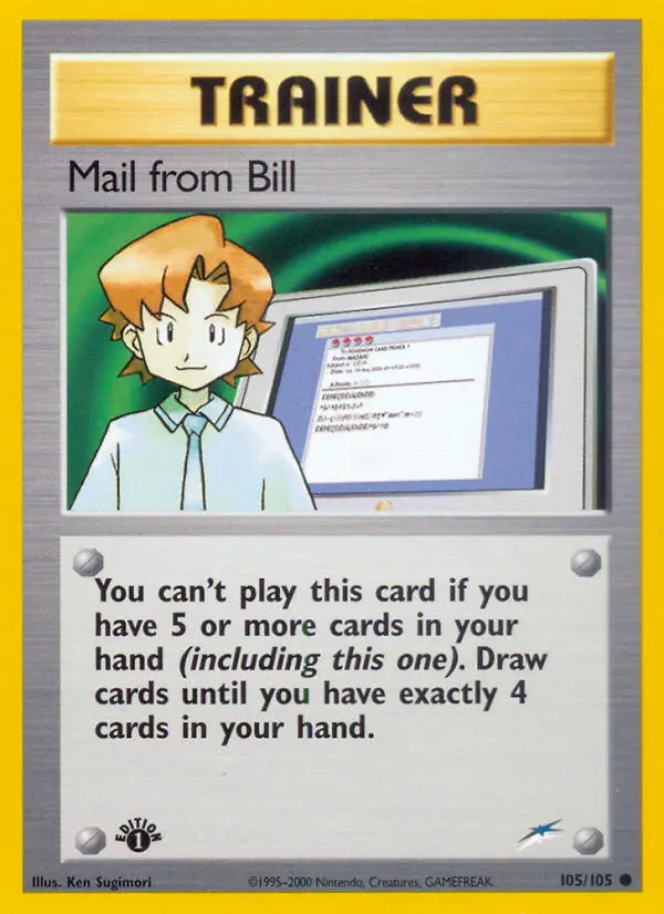 Mail from Bill 105 — Neo Destiny 105, 1st Edition finish