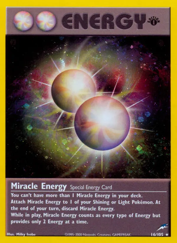 Miracle Energy 16 — Neo Destiny 16, 1st Edition Holofoil finish