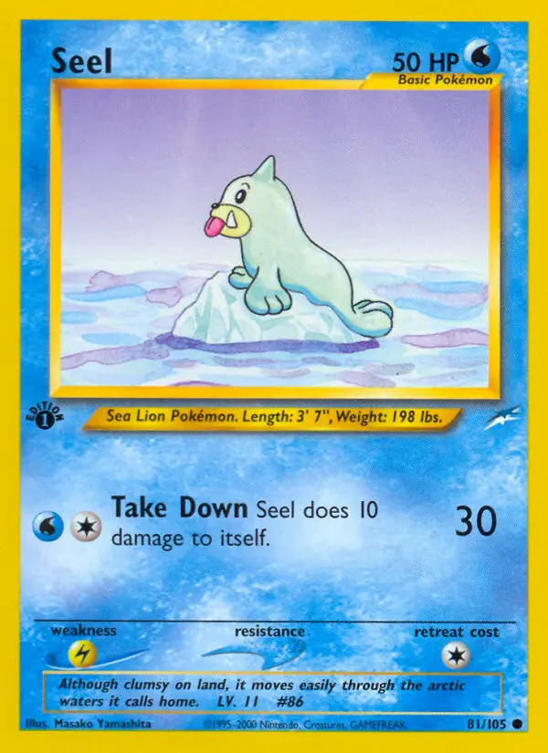 Seel 81 card from Neo Destiny