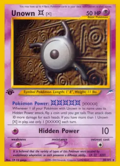 Unown [X] 30 — Neo Destiny