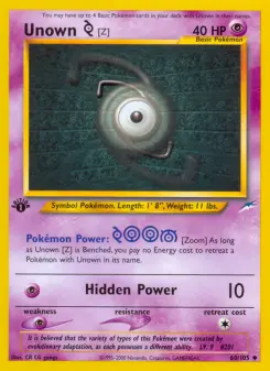 Unown [Z] — Neo Destiny #60