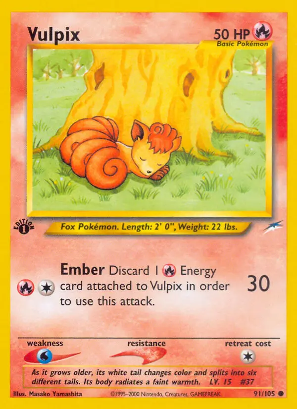 Vulpix 91 — Neo Destiny 91, 1st Edition finish