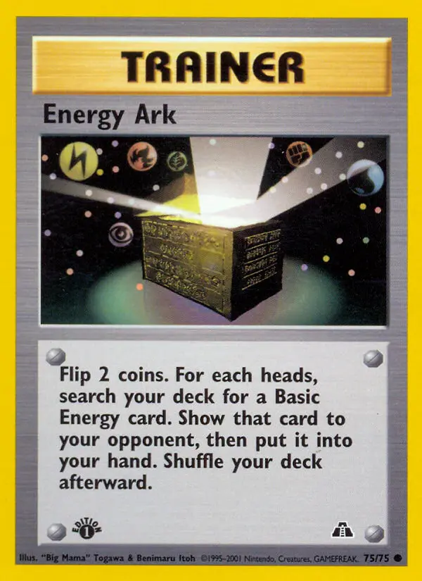 Energy Ark 75 card from Neo Discovery