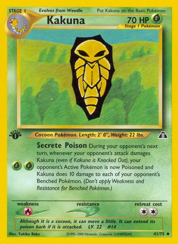 Kakuna 41 card from Neo Discovery