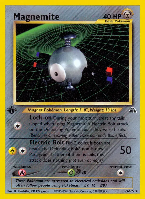Magnemite 26 card from Neo Discovery