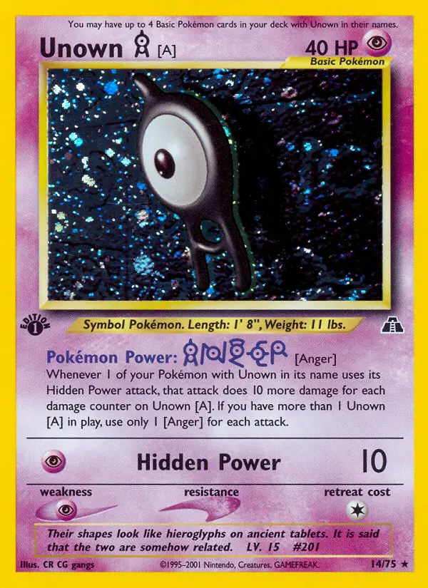 Unown [A] 14 — the most expensive CR CG gangs card