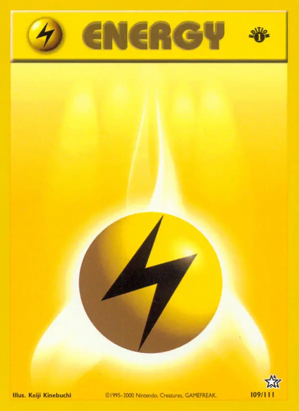 Lightning Energy 109 — Neo Genesis 109, 1st Edition finish