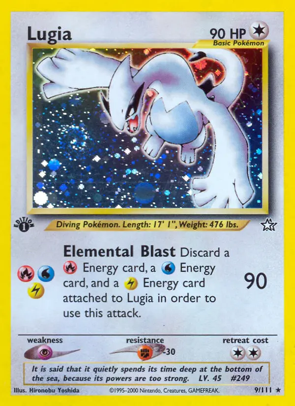 Lugia 9 — the most expensive Neo Genesis card
