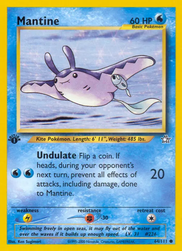 Mantine 64 — Neo Genesis 64, 1st Edition finish