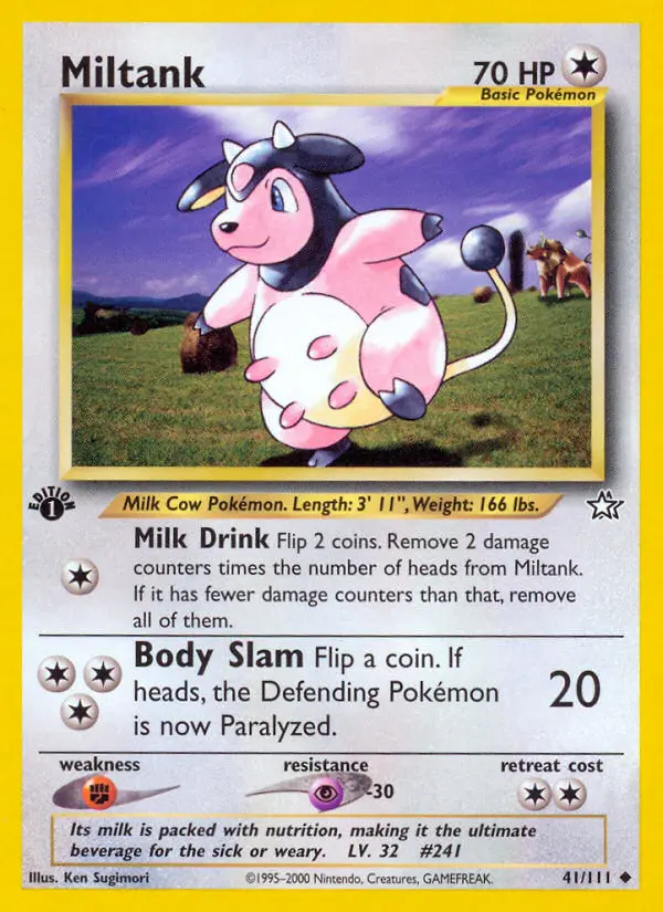 Miltank 41 card from Neo Genesis