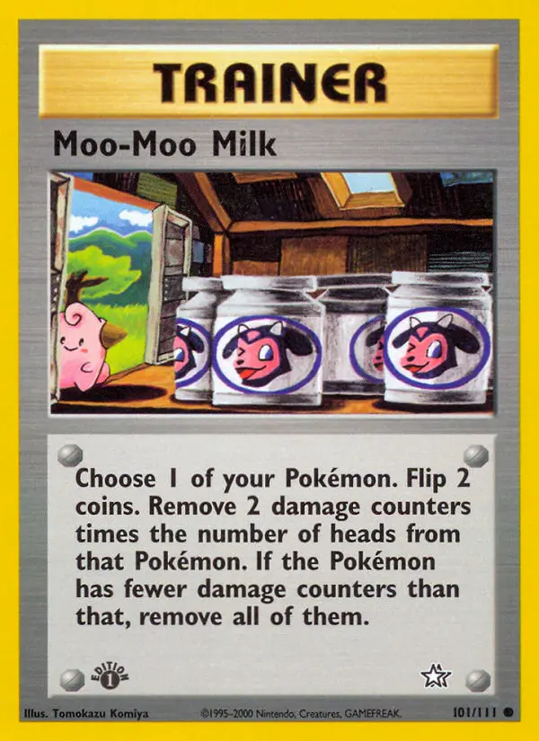 Moo-Moo Milk 101 — Neo Genesis 101, 1st Edition finish