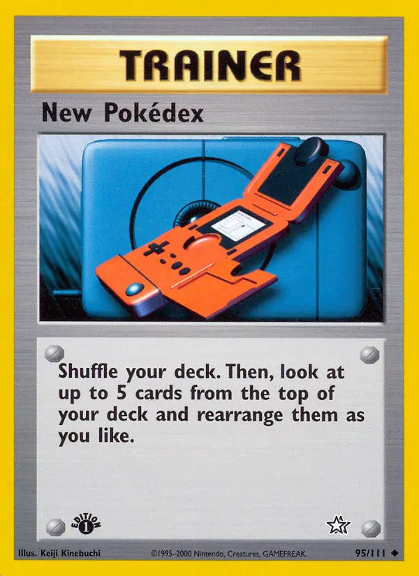 New Pokédex 95 — Neo Genesis 95, 1st Edition finish