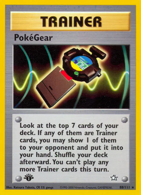 PokéGear 88 — Neo Genesis 88, 1st Edition finish