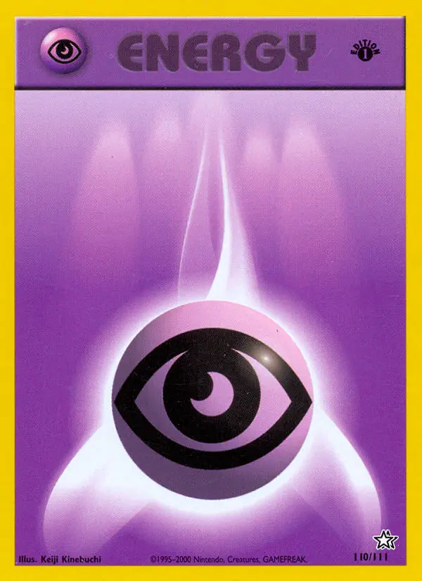 Psychic Energy 110 card from Neo Genesis