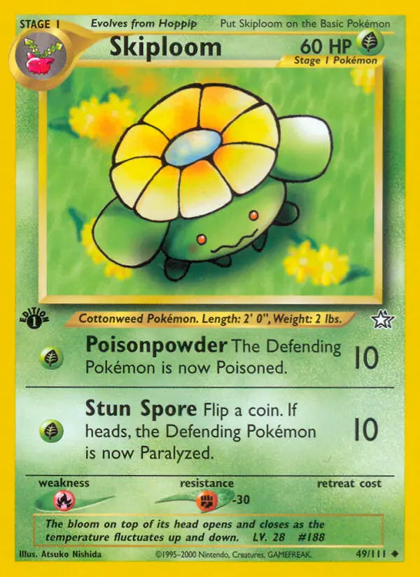 Skiploom 49 — Neo Genesis 49, 1st Edition finish