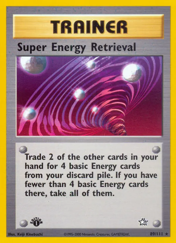 Super Energy Retrieval 89 — Neo Genesis 89, 1st Edition finish