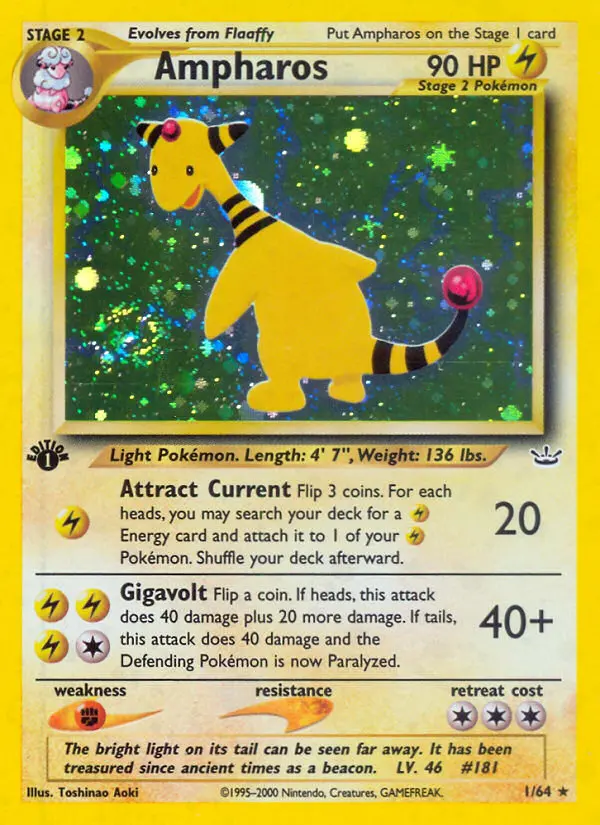 Ampharos 1 — the most expensive Ampharos card
