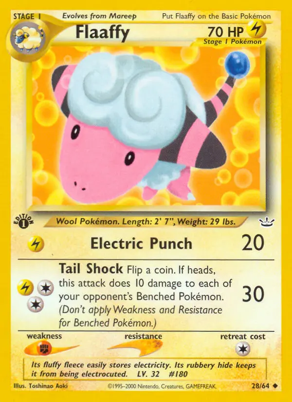 Flaaffy 28 card from Neo Revelation