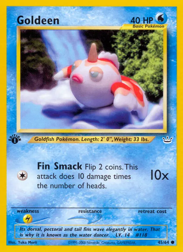 Goldeen 45 card from Neo Revelation
