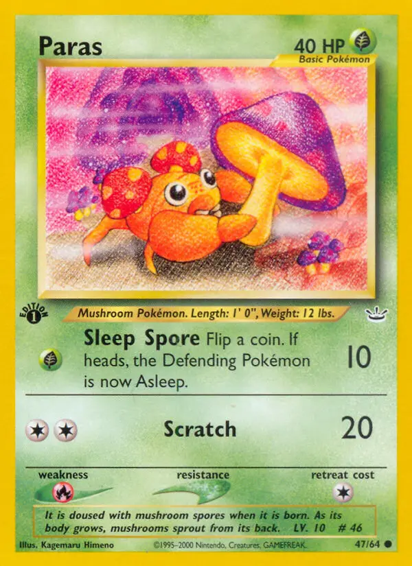 Paras 47 card from Neo Revelation