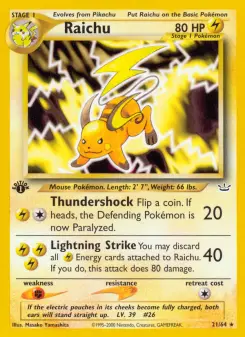 Raichu 21 — Neo Revelation