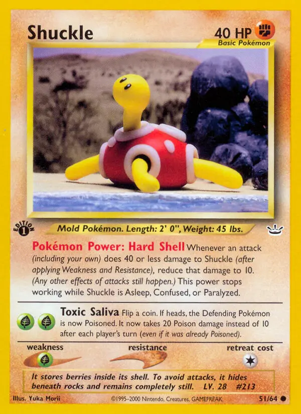 Shuckle 51 — Neo Revelation 51, 1st Edition finish