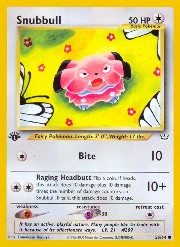 Snubbull 55 card from Neo Revelation