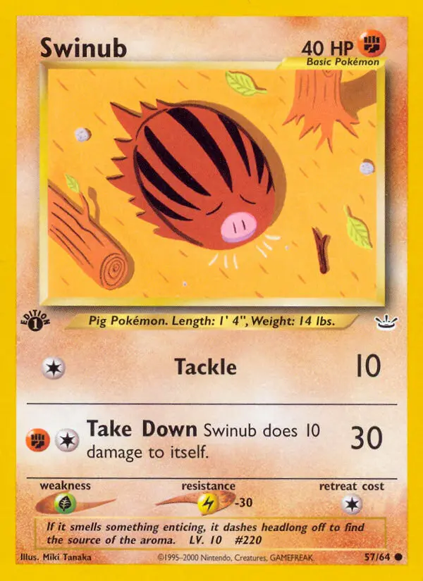 Swinub 57 — Neo Revelation 57, 1st Edition finish