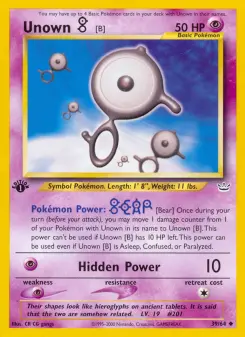 Unown [B] 39 — Neo Revelation