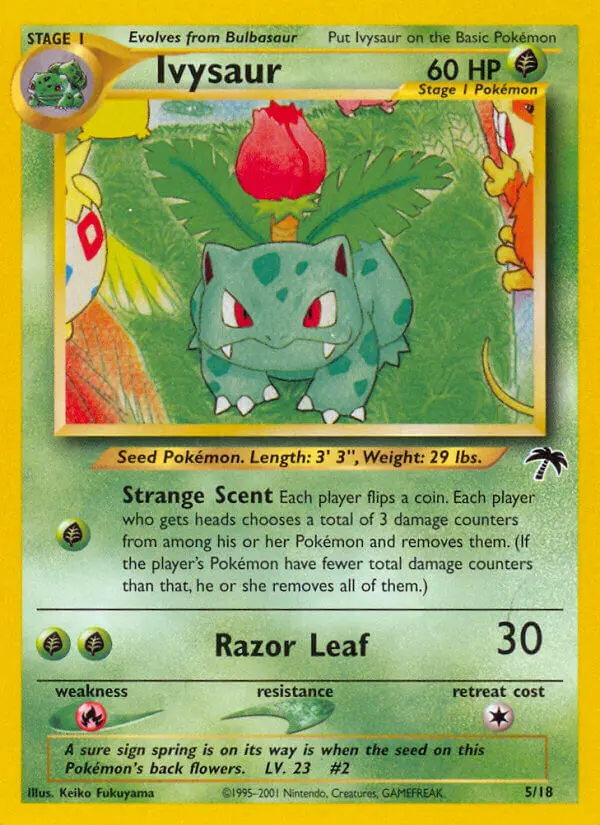 Ivysaur 5 card from Southern Islands
