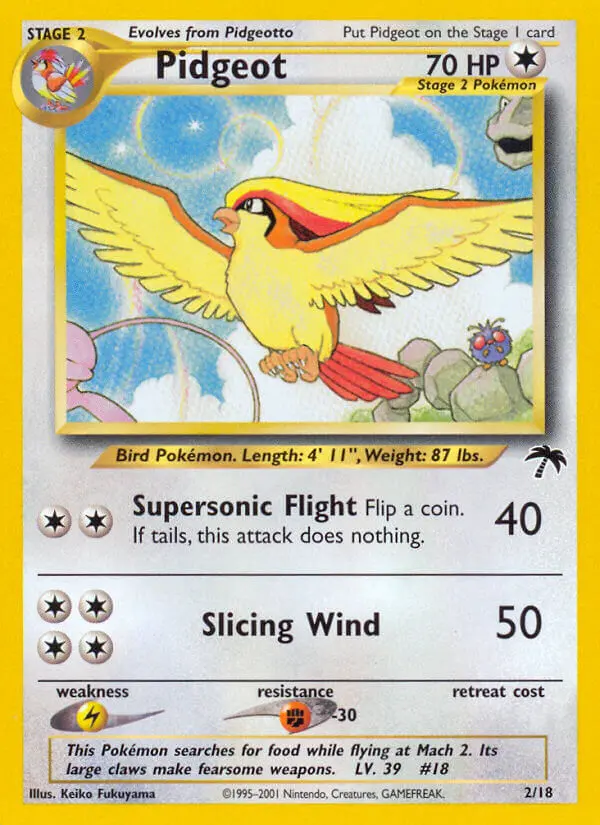 Pidgeot 2 — Southern Islands 2, Normal finish