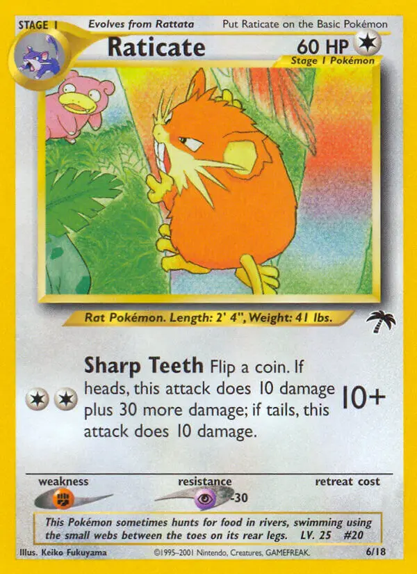 Raticate 6 card from Southern Islands