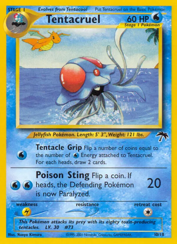 Tentacruel 10 — Southern Islands 10, Normal finish