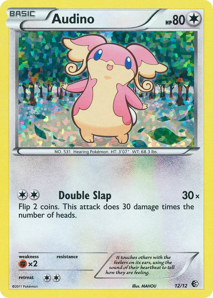 Audino 12 card from McDonald's Collection 2011