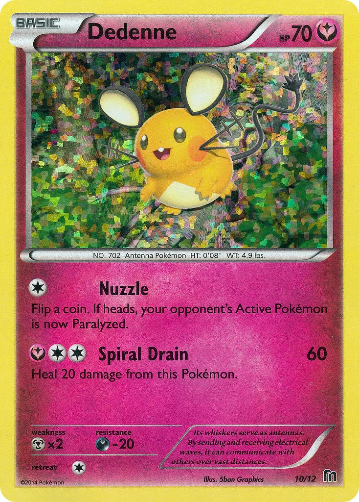 Dedenne 10 — McDonald's Collection 2016 10, Holofoil finish