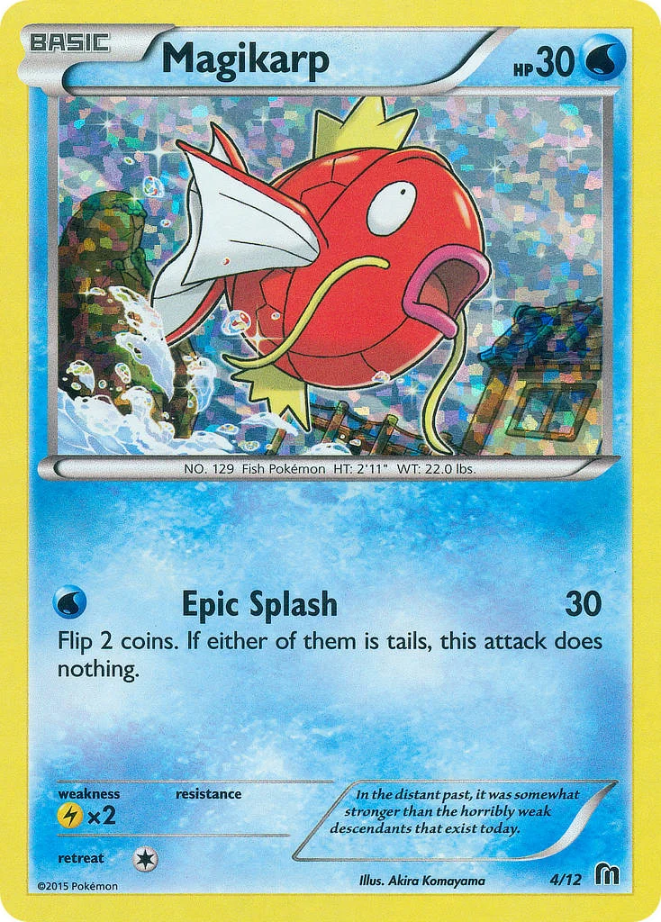Magikarp 4 card from McDonald's Collection 2016