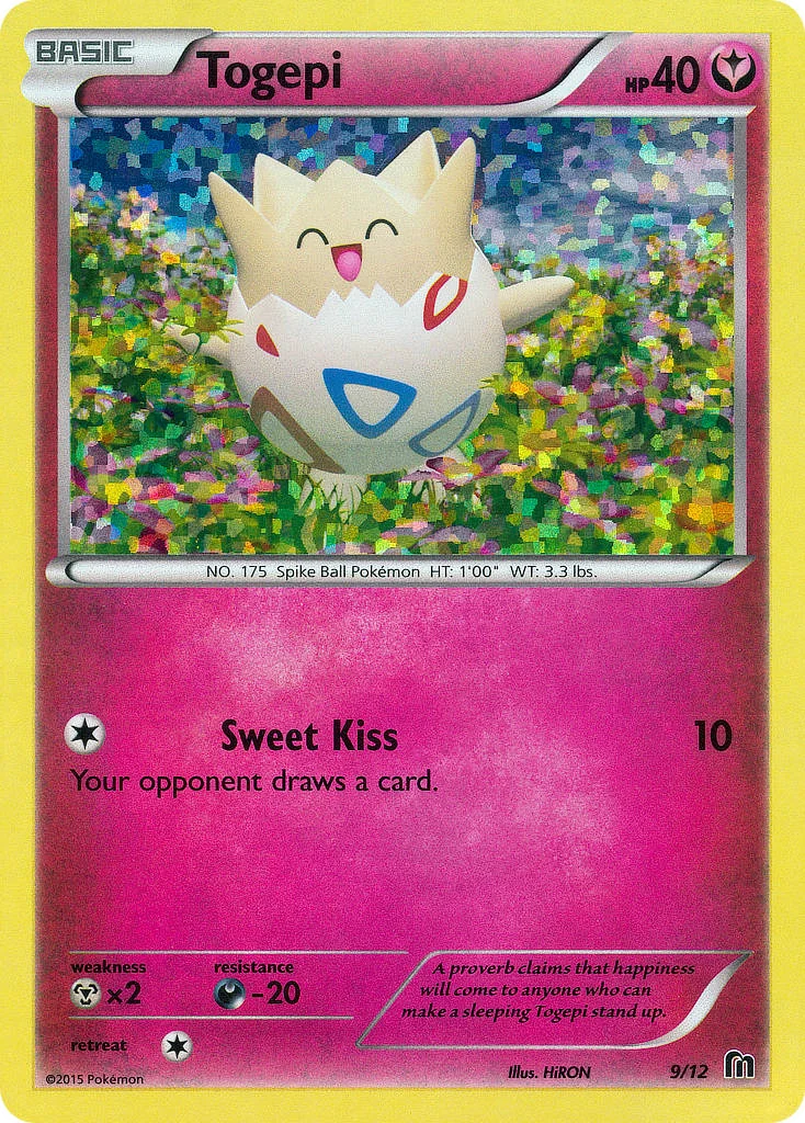 Togepi 9 card from McDonald's Collection 2016