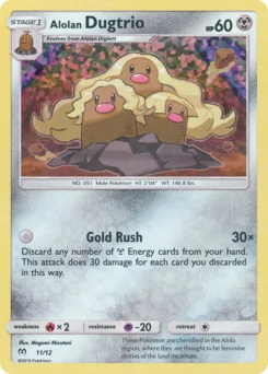 Alolan Dugtrio 11 — McDonald's Collection 2019
