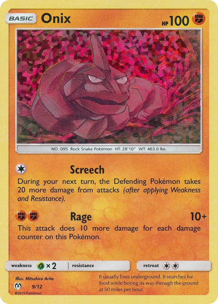 Onix 9 card from McDonald's Collection 2019