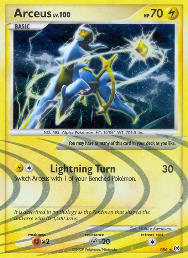 Arceus AR6 — Arceus AR6, Holofoil finish