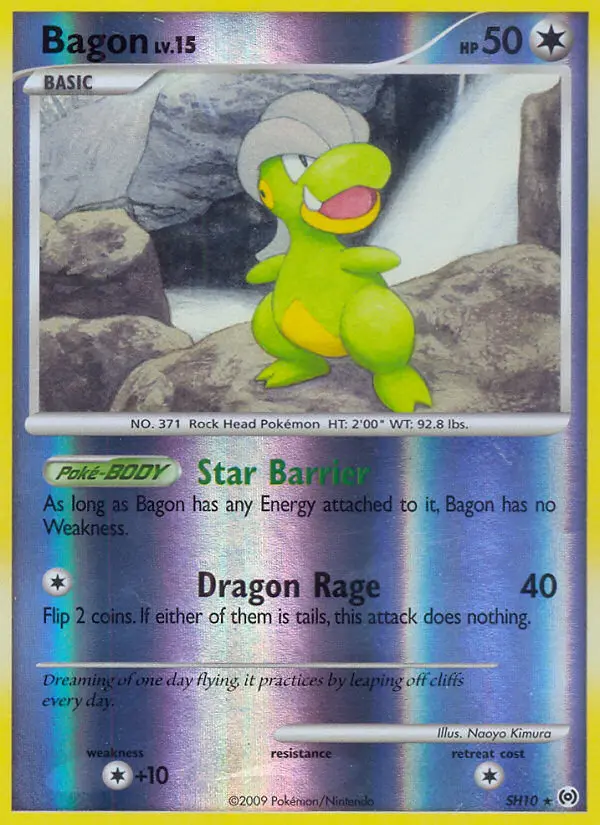 Bagon SH10 card from Arceus