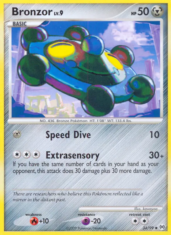 Bronzor 34 card from Arceus