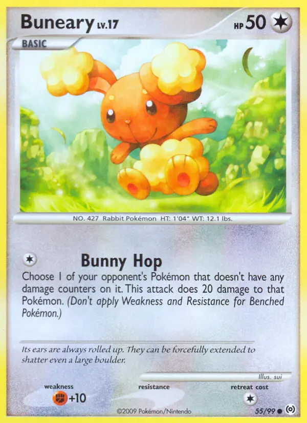 Buneary 55 card from Arceus