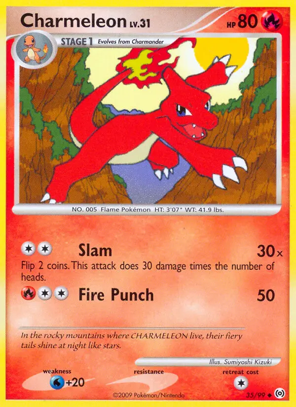 Charmeleon 35 card from Arceus