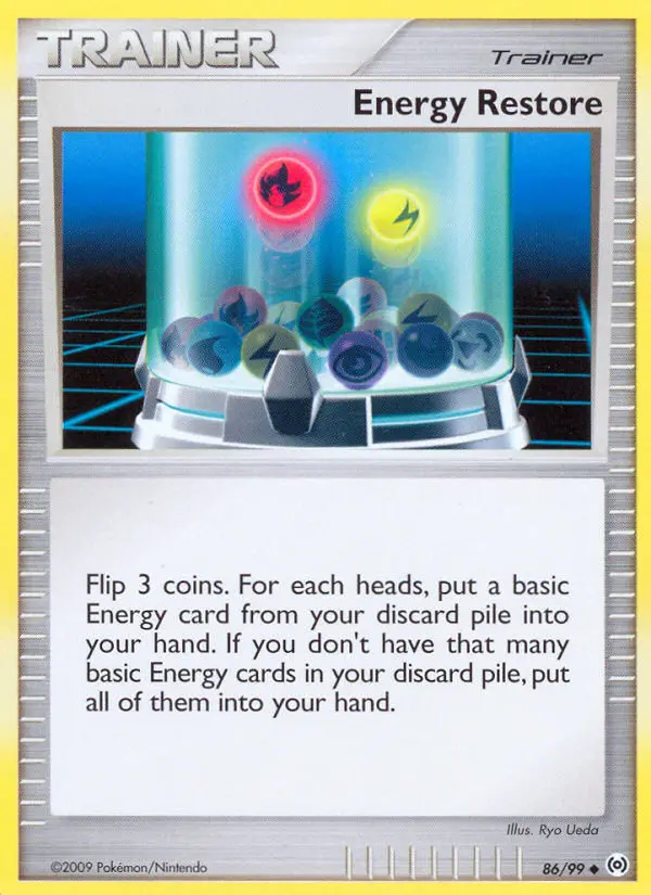 Energy Restore 86 card from Arceus