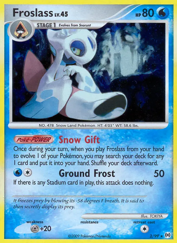 Froslass 2 card from Arceus